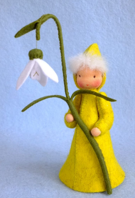 Sneeuwklokje - geel/ groene jurk